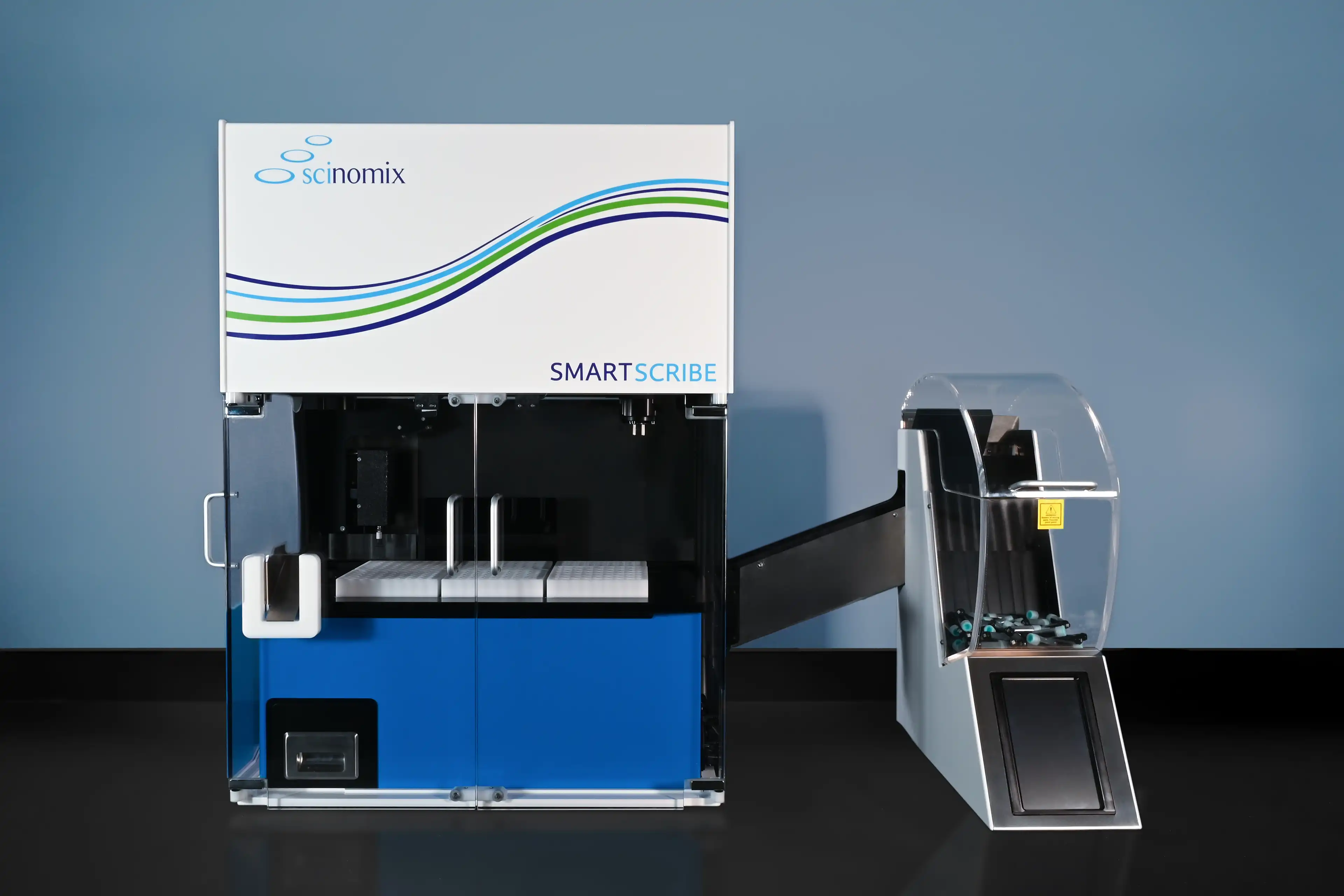 SmartScribe pairs with VXi for bulk tube feeding.
